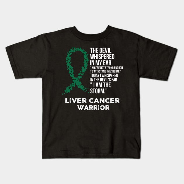 The Devil- Liver cancer Awareness Support Ribbon Kids T-Shirt by HomerNewbergereq